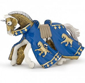 Игровая фигурка - Конь принца Ричарда, синий (Papo, 39774)